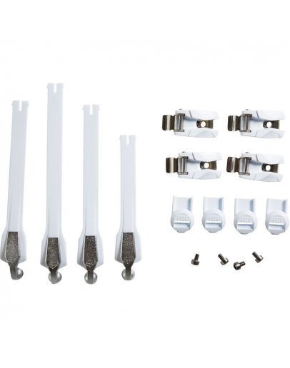 Náhradné pracky a klipsne na čižmy FOX instinct biele 2022