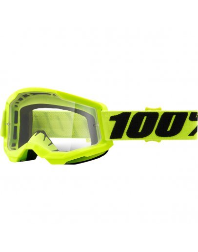 100% Strata 2 Neon yellow s čírym sklom