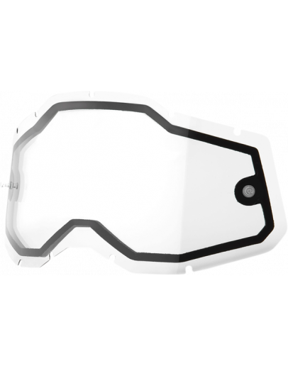 Sklo do okuliarov 100% Strata 2,Accuri 2,Racecraft 2 číre dvojité
