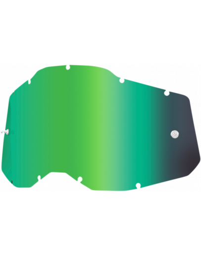 Zrkadlové sklo do okuliarov 100% Strata 2,Accuri 2, Racecraft 2 zelené