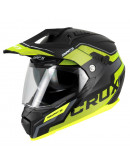Enduro prilba Crux S789 black/neon yellow