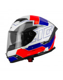 Prilba na cestný motocykel EIGHT S442 Blue/White/Red