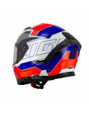 Prilba na cestný motocykel EIGHT S442 Blue/White/Red