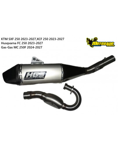 HGS výfukový systém komplet set KTM/Husqvarna/Gas-Gas 250 4T 2023-2027