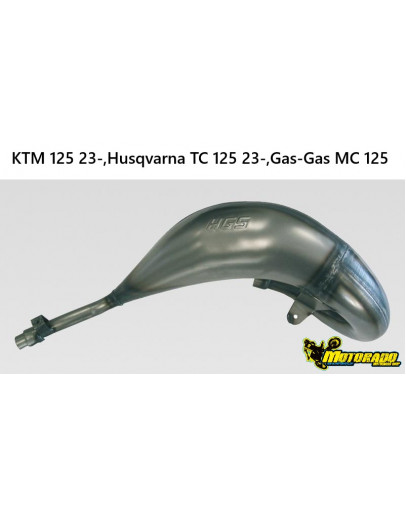 HGS výfukové koleno 2T racing KTM 125 23-,Husqvarna TC 125 23-,Gas-Gas MC 125