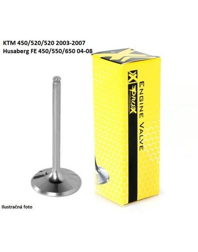 Ventil výfukový OCEĽOVÝ KTM 450/520/525 03-07,Husaberg FE 450/550/650 04-08