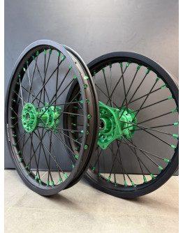 Sada kolies PARTS Kawasaki KX 125/250 06-08,KXF 250 06-20,KXF 450 06-18 19" + 21"