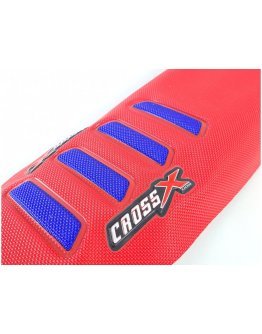 Poťah sedadla CrossX UGS wave Honda CRF 250 22-25,CRF 450 21-25 červeno-modrý