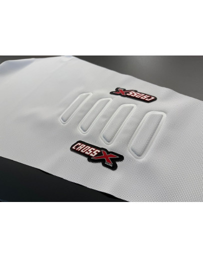 Poťah sedadla CrossX UGS wave Honda CRF 250 22-25,CRF 450 21-25 biely