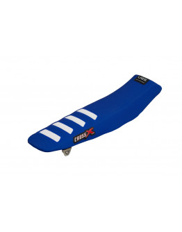 Poťah sedadla CrossX UGS wave Yamaha YZ 125/250 2002-2021 modro-biely