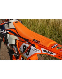 Poťah sedadla CrossX UGS wave KTM SX/SXF/XCF 2023-2027,EXC/EXC-F 2024-2027 oranžový