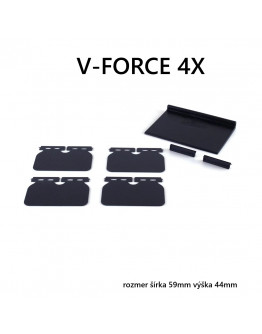 V-FORCE 4X planžety klapiek sada karbón