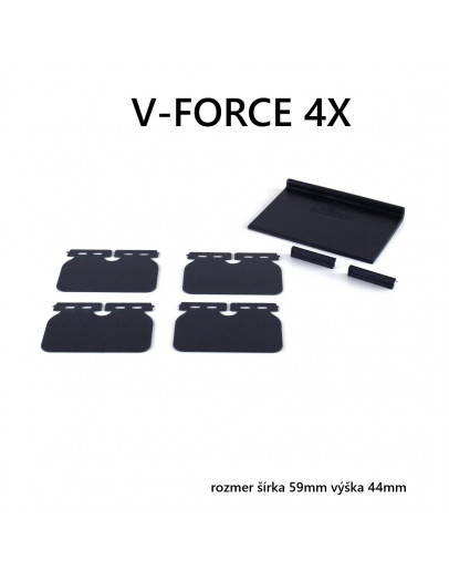 V-FORCE 4X planžety klapiek sada karbón