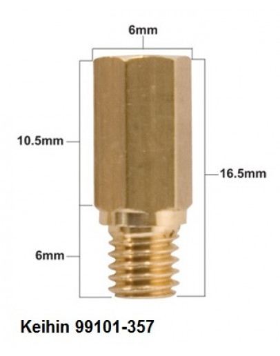 Tryska karburátora KEIHIN TYP 99101-357 158 stredná 1KS