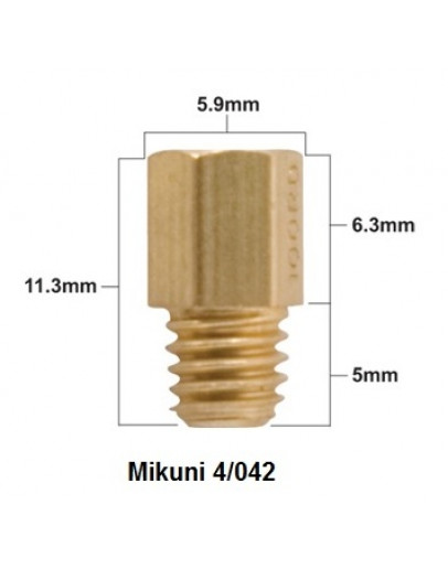 Tryska karburátora MIKUNI TYP 4/042 240 stredná 1KS
