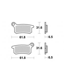 Brzdové platničky PERFECT KTM SX 65/85