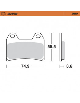 Brzdové platničky Moto-Master KTM Adventure/DUKE predné 60613030000