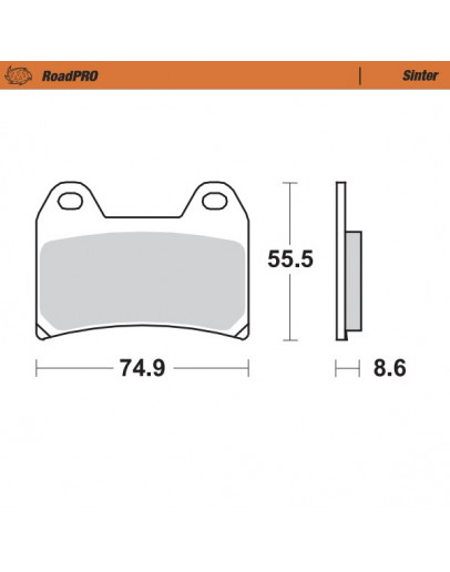 Brzdové platničky Moto-Master KTM Adventure/DUKE predné 60613030000