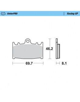 Brzdové platničky Moto-Master SM Racing Caliper 