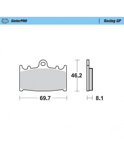 Brzdové platničky Moto-Master SM Racing Caliper 