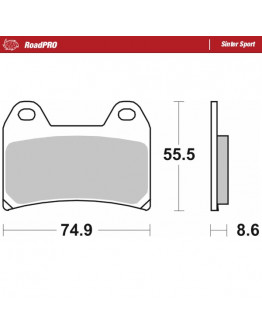 Brzdové platničky Moto-Master Sinter Sport KTM/Husqvarna/Ducati/Aprilia/CFmoto/BMW predné