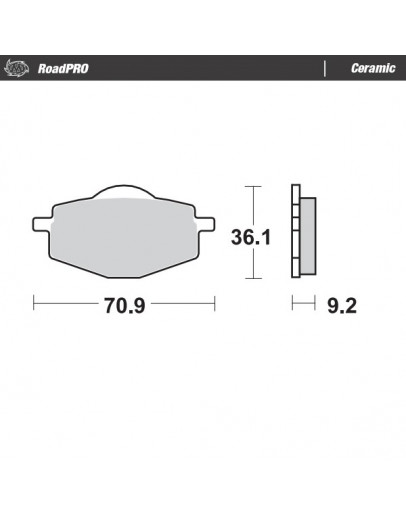 Brzdové platničky Moto-Master Ceramic Yamaha DT 125,XT 350/400/500/600