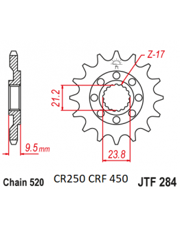 Vývodové koliečko Honda CR 250R, CRF 450 13 zubové