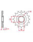 Vývodové sekundárne koliečko MM Honda CR125R 1987-2003