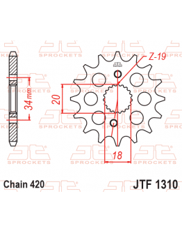 Vývodové koliečko Honda CRF 150R 2007-2026 15 zubové