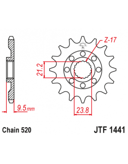 Vývodové koliečko Suzuki RMZ 450 2005-2012 13 zubové