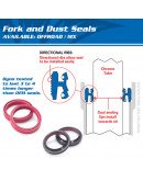 Guferá+prachovky predných tlmičov All balls 45x57x11mm