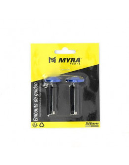 Ukončenie riadidiel MYRA modré pár