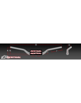 Riadidlá Renthal Fatbar 839 HON CRF 2018+ / KAW KX 2021+