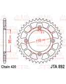 Rozeta KTM SX 65,HUSQVARNA TC 65,Gas-Gas MC 65 2025-2027 JT dural oranžová 48 zubov