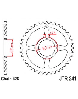 Rozeta oceľová JT HONDA MTX 125 