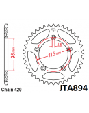 Rozeta KTM SX 65,Husqvarna TC 65,Gas-Gas MC 65 JT dural čierna 48 zubov