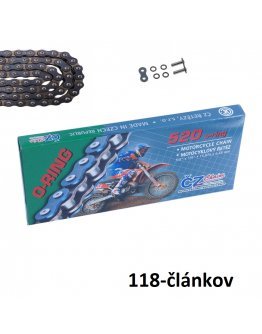 Reťaz ČZ 520 O-ring čierna 118-článkov