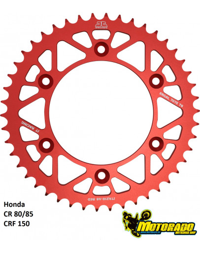 Rozeta Honda CR 80/85,CRF 150  JT dural červená 48 zubov