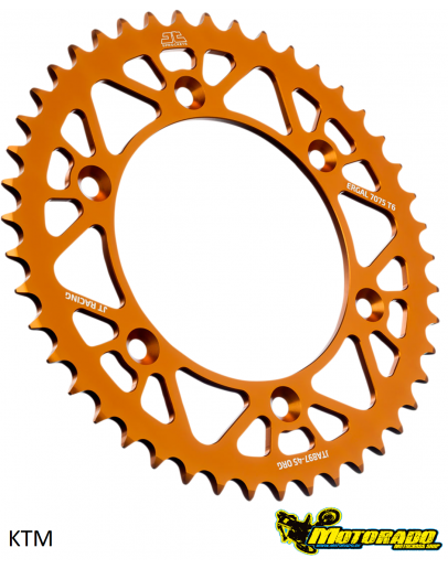 Rozeta KTM  JT dural oranžová 47 zubov
