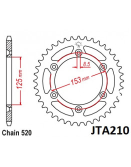 Rozeta Honda,Beta JT dural čierna 42 zubov