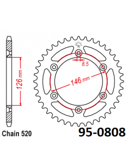 Rozeta Suzuki oceľová čierna 