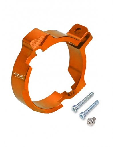 Chránič výfukovej príruby KTM EXC 250/300,Husqvarna TE 250/300,oranžový