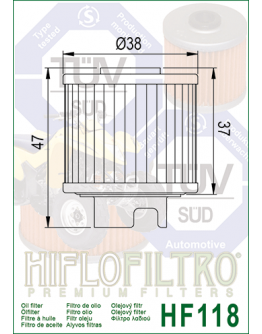 Olejový filter HF 118