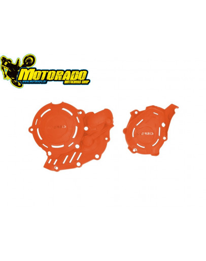 Kryt spojky a zapaľovania Acerbis X-POWER KTM SXF/XCF/EXC-F 450-500 23-25,Gas-Gas EC/EX/MC-F 450-500 24-25,Husqvarna FC/FE 450-500 oranžový