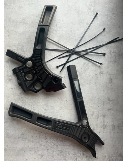 Chrániče rámu Rtech Yamaha YZ 125-250 2T 2005-2025 čierne