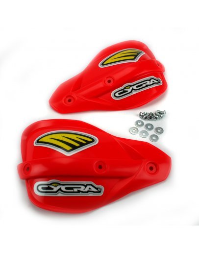 Náhradné plasty na chrániče rúk páčok Cycra ENDURO červené
