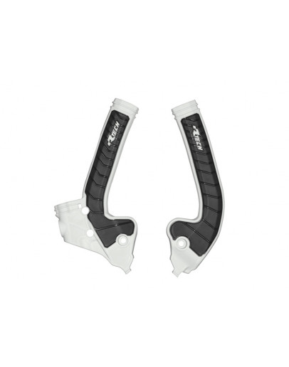 Chrániče rámu Rtech KTM SX 85 18-24, Husqvarna TC 85 18-24, GasGas MC 85 21-24 bielo-čierne