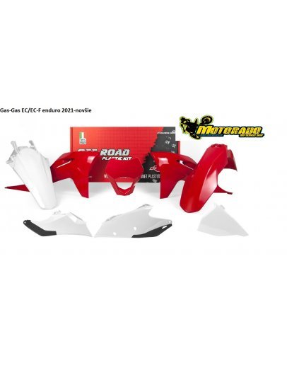 Sada plastov Gas-Gas EC/EC-F 2021-2023 červeno-biela