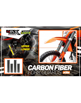 Karbónové chrániče tlmičov 4MX vrchné+spodné