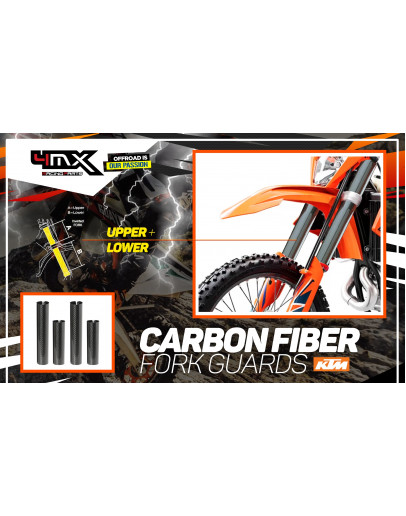 Karbónové chrániče tlmičov 4MX vrchné+spodné